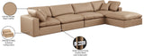 Comfy Tan Vegan Leather Modular Sectional 188Tan-Sec5A Meridian Furniture