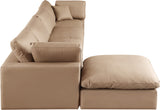 Comfy Tan Vegan Leather Modular Sectional 188Tan-Sec5A Meridian Furniture