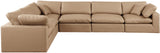 Comfy Tan Vegan Leather Modular Sectional 188Tan-Sec6A Meridian Furniture