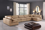 Comfy Tan Vegan Leather Modular Sectional 188Tan-Sec7B Meridian Furniture