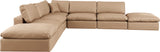 Comfy Tan Vegan Leather Modular Sectional 188Tan-Sec7C Meridian Furniture