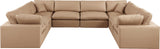 Comfy Tan Vegan Leather Modular Sectional 188Tan-Sec8A Meridian Furniture