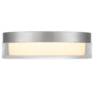 English Elm 9-inch Integrated Led Flush Mount Dimmable Ceiling Light for Kitchen Bath Hallway Chrome B370P398957