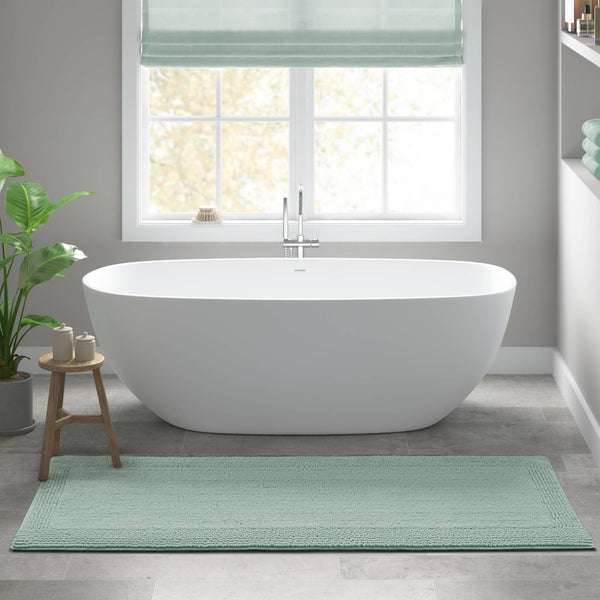 English Elm 1 Heavyweight Cotton Tufted Bath Rug Reversible Spa Grade Absorbent Floor Mat Green B035P319563