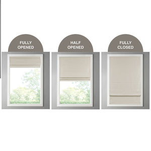 English Elm Printed Faux Silk Room Darkening Cordless Roman Shade with Thermal Backing, OEKO‑TEX Certified Energy Efficient Window Covering taupe 6.04 L x 11.42 W x 7.48 H B03598313