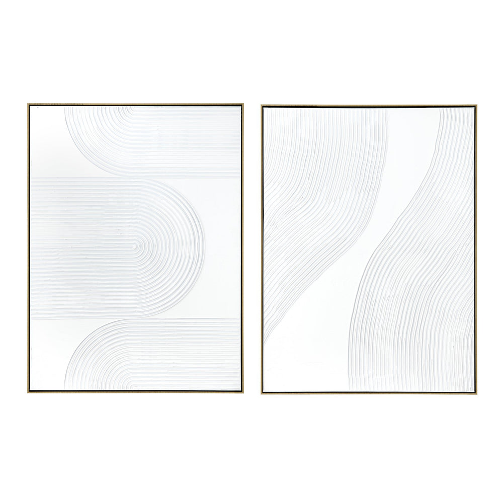 Crestview Collection White Ways Decorative Wall Art - Elegant Crestview Design For Stylish Home Décor - China Crafted   Cvtop3142