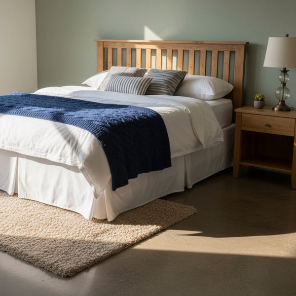 English Elm Malinda King Panel Headboard - Classic Mission Style With Warm Brown Finish For Timeless Elegance B050P396157