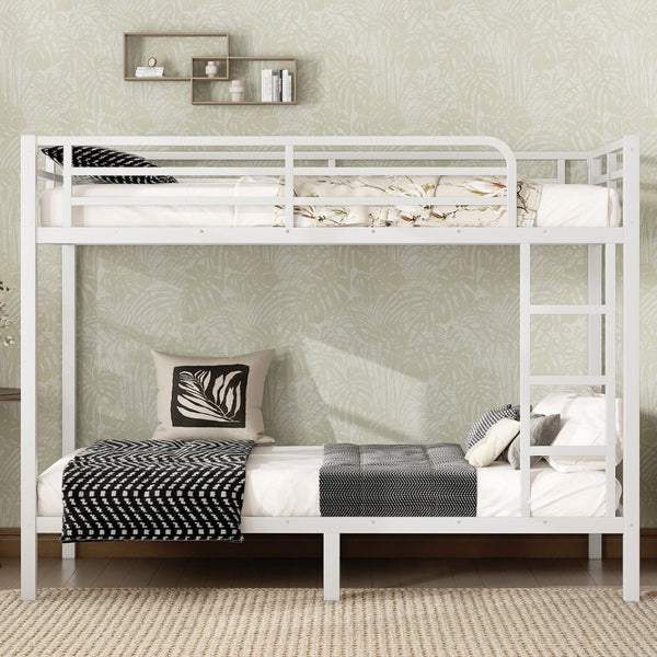 English Elm Twin Xl Kids Platform Bed Pine Wood Frame with Guardrails and Under Bed Storage W1580P383993