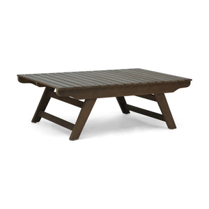 English Elm Christopher Knight Home® - SEDONA Acacia Outdoor Coffee Table with Open Slat Top, Durable Wood Design for Patio Living Spaces Grey 41.5 L x 28.25 W x 7.5 H 65811.00DGRY