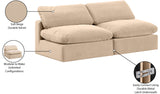 Comfy Beige Velvet Modular Sofa 189Beige-S78 Meridian Furniture