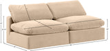 Comfy Beige Velvet Modular Sofa 189Beige-S78 Meridian Furniture