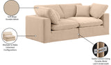 Comfy Beige Velvet Modular Sofa 189Beige-S80 Meridian Furniture