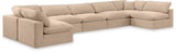 Comfy Beige Velvet Modular Sectional 189Beige-Sec7B Meridian Furniture