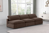 Comfy Brown Velvet Modular Sofa 189Brown-S117 Meridian Furniture