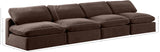 Comfy Brown Velvet Modular Sofa 189Brown-S156 Meridian Furniture