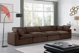 Comfy Brown Velvet Modular Sofa 189Brown-S158 Meridian Furniture