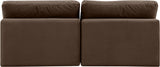 Comfy Brown Velvet Modular Sofa 189Brown-S78 Meridian Furniture