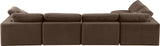 Comfy Brown Velvet Modular Sectional 189Brown-Sec5D Meridian Furniture