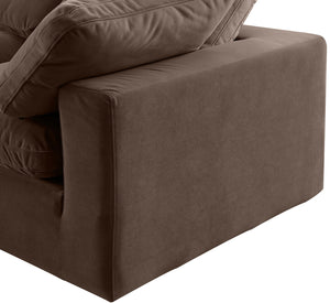 Comfy Brown Velvet Modular Sectional 189Brown-Sec6B Meridian Furniture