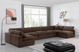 Comfy Brown Velvet Modular Sectional 189Brown-Sec7B Meridian Furniture