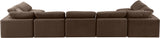 Comfy Brown Velvet Modular Sectional 189Brown-Sec7B Meridian Furniture