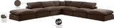 Comfy Brown Velvet Modular Sectional 189Brown-Sec7C Meridian Furniture