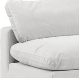 Comfy Cream Velvet Modular Armless Chair 189Cream-Armless Meridian Furniture