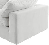 Comfy Cream Velvet Modular Corner Chair 189Cream-Corner Meridian Furniture