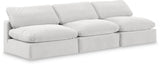 Comfy Cream Velvet Modular Sofa 189Cream-S117 Meridian Furniture