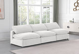 Comfy Cream Velvet Modular Sofa 189Cream-S117 Meridian Furniture