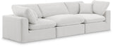 Comfy Cream Velvet Modular Sofa 189Cream-S119 Meridian Furniture