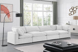 Comfy Cream Velvet Modular Sofa 189Cream-S158 Meridian Furniture