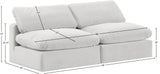 Comfy Cream Velvet Modular Sofa 189Cream-S78 Meridian Furniture