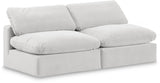 Comfy Cream Velvet Modular Sofa 189Cream-S78 Meridian Furniture