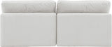 Comfy Cream Velvet Modular Sofa 189Cream-S78 Meridian Furniture