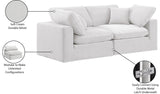 Comfy Cream Velvet Modular Sofa 189Cream-S80 Meridian Furniture