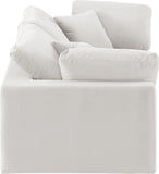 Comfy Cream Velvet Modular Sofa 189Cream-S80 Meridian Furniture