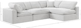 Comfy Cream Velvet Modular Sectional 189Cream-Sec4B Meridian Furniture