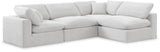 Comfy Cream Velvet Modular Sectional 189Cream-Sec4B Meridian Furniture