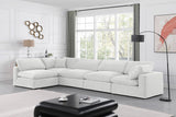 Comfy Cream Velvet Modular Sectional 189Cream-Sec5D Meridian Furniture