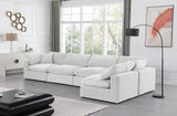 Comfy Cream Velvet Modular Sectional 189Cream-Sec5D Meridian Furniture