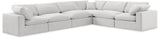 Comfy Cream Velvet Modular Sectional 189Cream-Sec6A Meridian Furniture