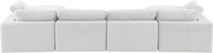 Comfy Cream Velvet Modular Sectional 189Cream-Sec6B Meridian Furniture