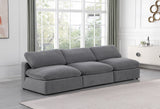 Comfy Grey Velvet Modular Sofa 189Grey-S117 Meridian Furniture