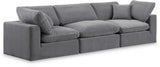 Comfy Grey Velvet Modular Sofa 189Grey-S119 Meridian Furniture