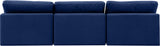 Comfy Navy Velvet Modular Sofa 189Navy-S117 Meridian Furniture