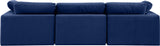 Comfy Navy Velvet Modular Sofa 189Navy-S119 Meridian Furniture