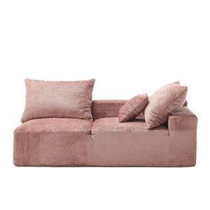 English Elm United Two-Person Sofa - Versatile Chenille Upholstery For Lounging, Napping & Flexible Layout W1568P222617-GIGA