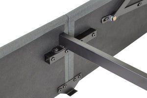 English Elm Queen Upholstered Storage Bed with Hydraulic Lift, Wingback Headboard, USB Ports & Deep Stash Light Gray W1960S00005