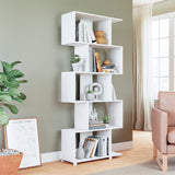 Manhattan Comfort Petrolina Mid-Century Modern Bookcase White 18AMC6